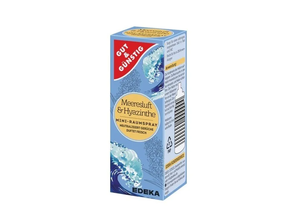 Top Prodej Gut & Günstig osvěžovač vzduchu mini spray 25 ml Meeresluft & Hyazinthe náplň