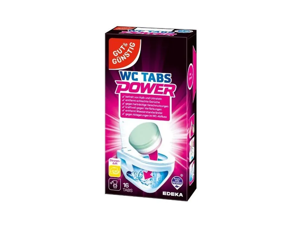 Ověřený Gut & Günstig čistící tablety do WC 16 ks Citron