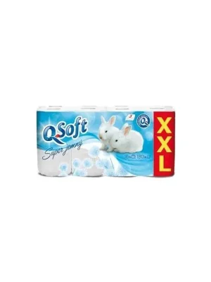 Časově Omezené Q-Soft toaletní papír 16 ks Super jemný (3 vrstvý)