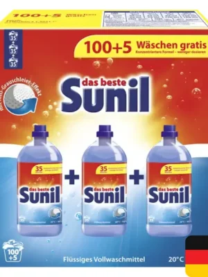 Levný Sunil prací gel 105 (3x35) dávek Universal 3x1,925 l
