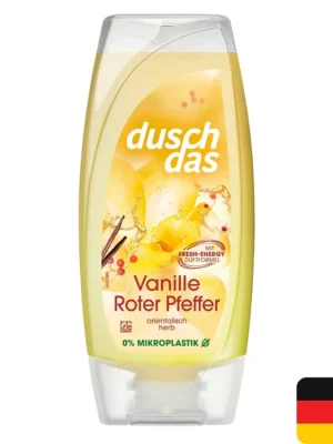 Duschdas sprchový gel 225 ml Vanille & Roter Pfeffer Nová Kolekce