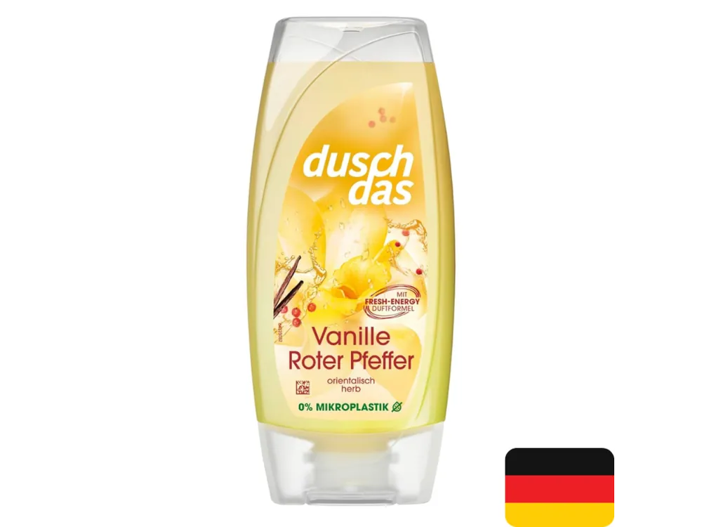 Duschdas sprchový gel 225 ml Vanille & Roter Pfeffer Nová Kolekce