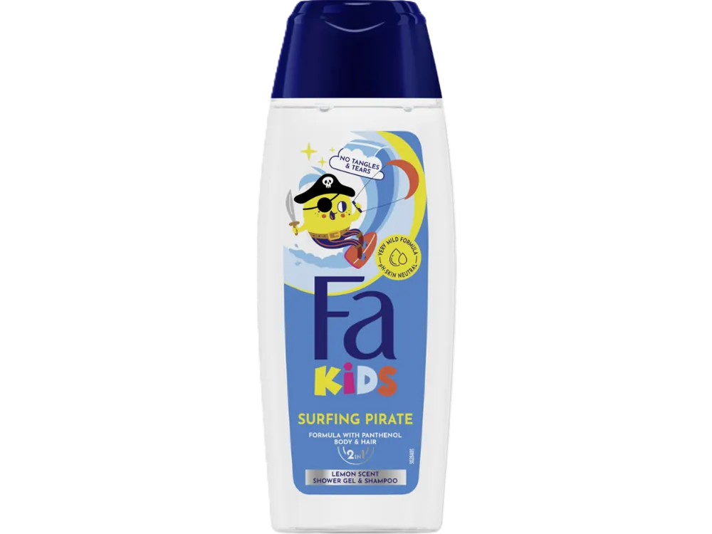 Fa Kids sprchový gel a šampon 2v1 250 ml Pirát Finální Výprodej