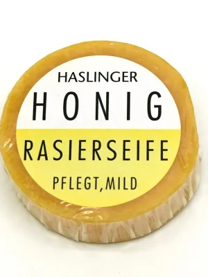 Haslinger Honey mýdlo na holení 60 g Vrácení Zdarma