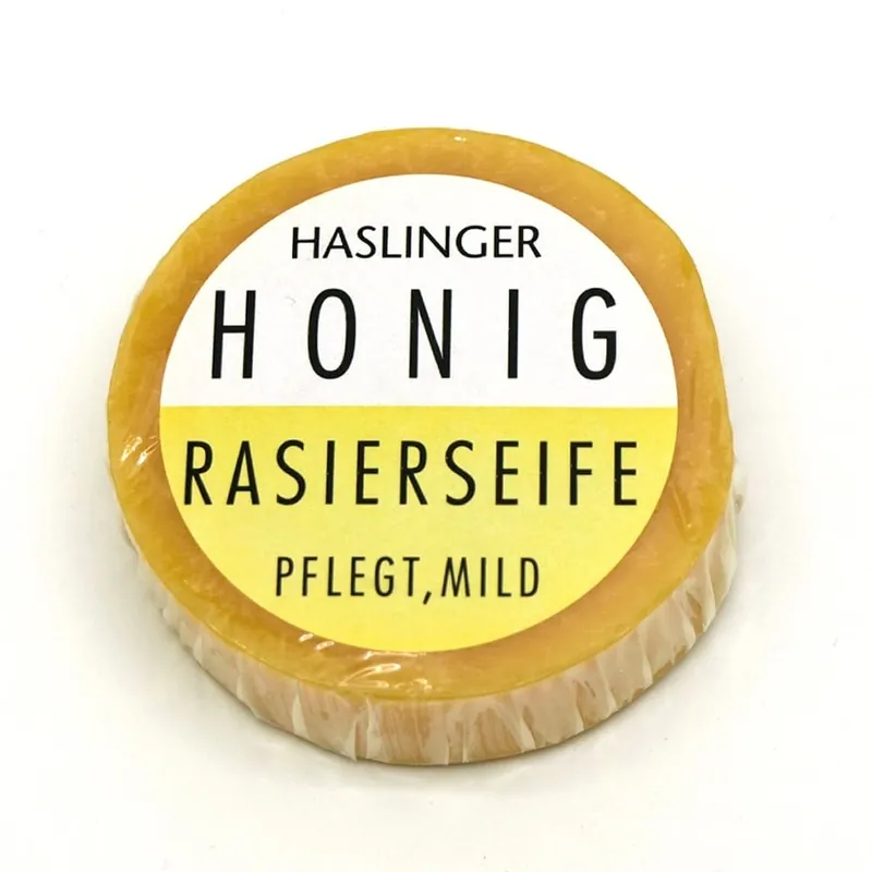 Haslinger Honey mýdlo na holení 60 g Vrácení Zdarma
