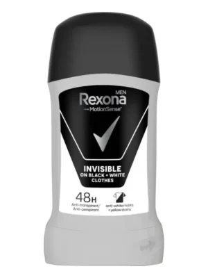 Rexona Men antiperspirant stick 50 ml Invisible Black + White Akce