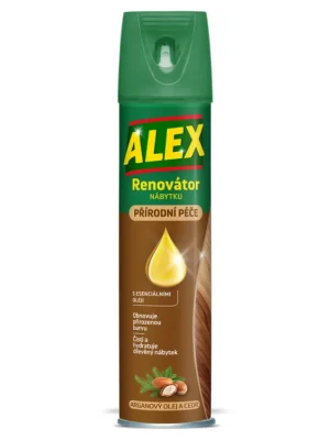 Alex renovátor nábytku 400 ml Arganový olej a cedr Akční Cena