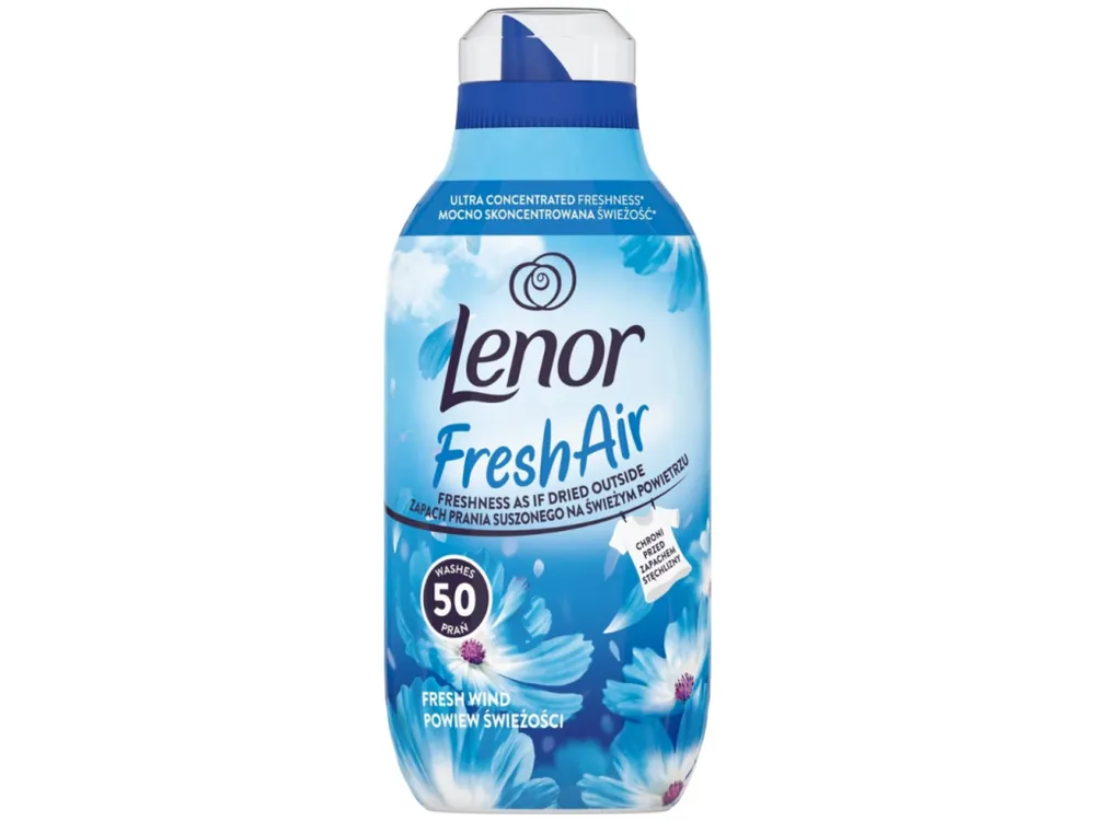 Vrácení Zdarma Lenor aviváž 50 pracích dávek Fresh Air Fresh Wind 700 ml