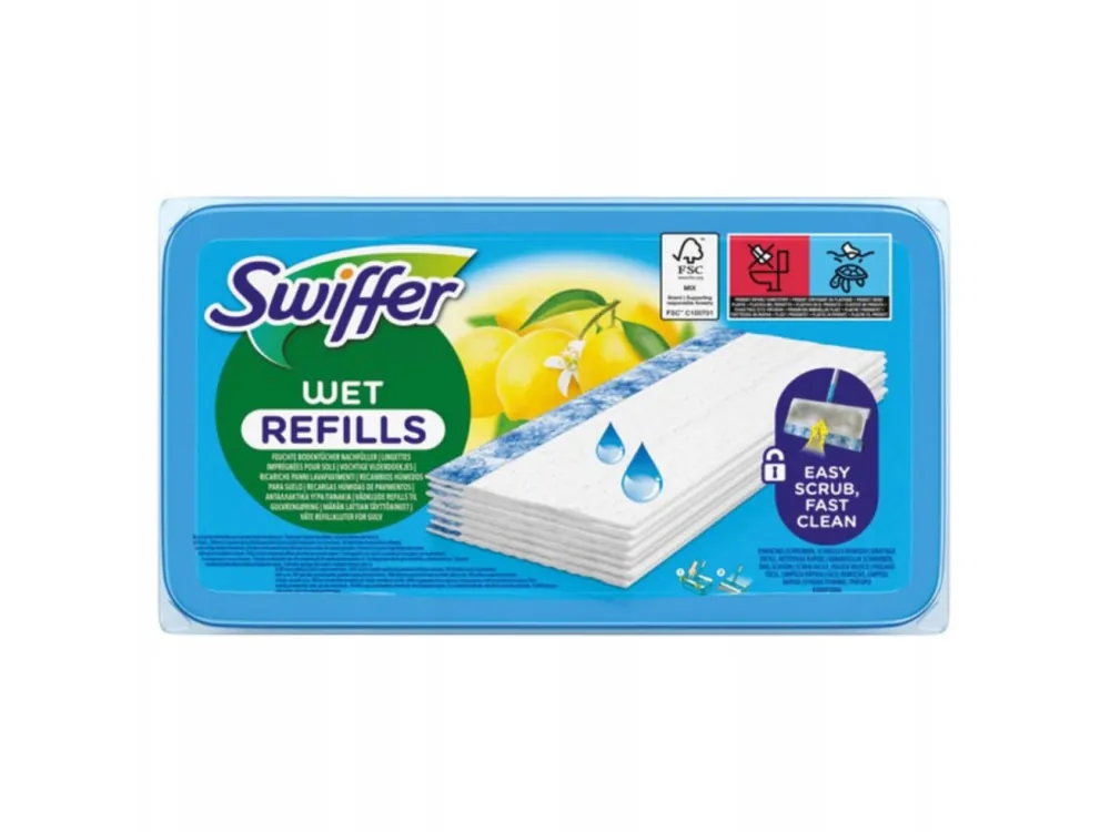 Swiffer vlhčené náhrady na mop 10 ks Citrus Fresh Nejlepší Cena