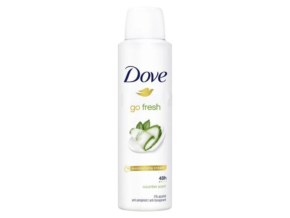 Novinka Dove antiperspirant sprej 150 ml Go Fresh Zelený čaj a okurka