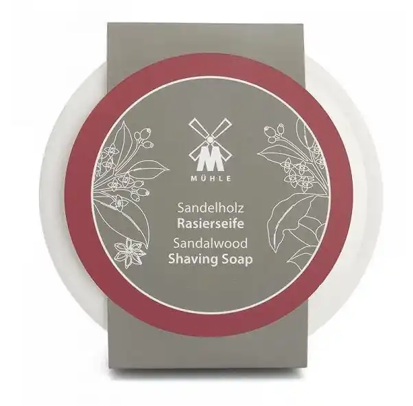 Originální Mühle Sandalwood mýdlo na holení v porcelánové misce 65 g
