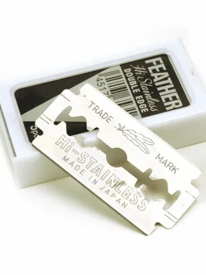 Feather Hi-Stainless Double Edge Značkový