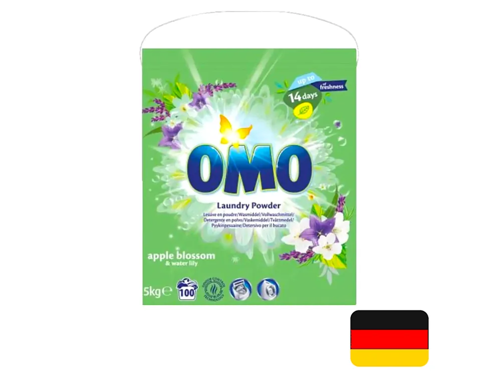 OMO prací prášek 100 dávek Universal Apple Blossom & Water Lily 5 kg Omezená Nabídka