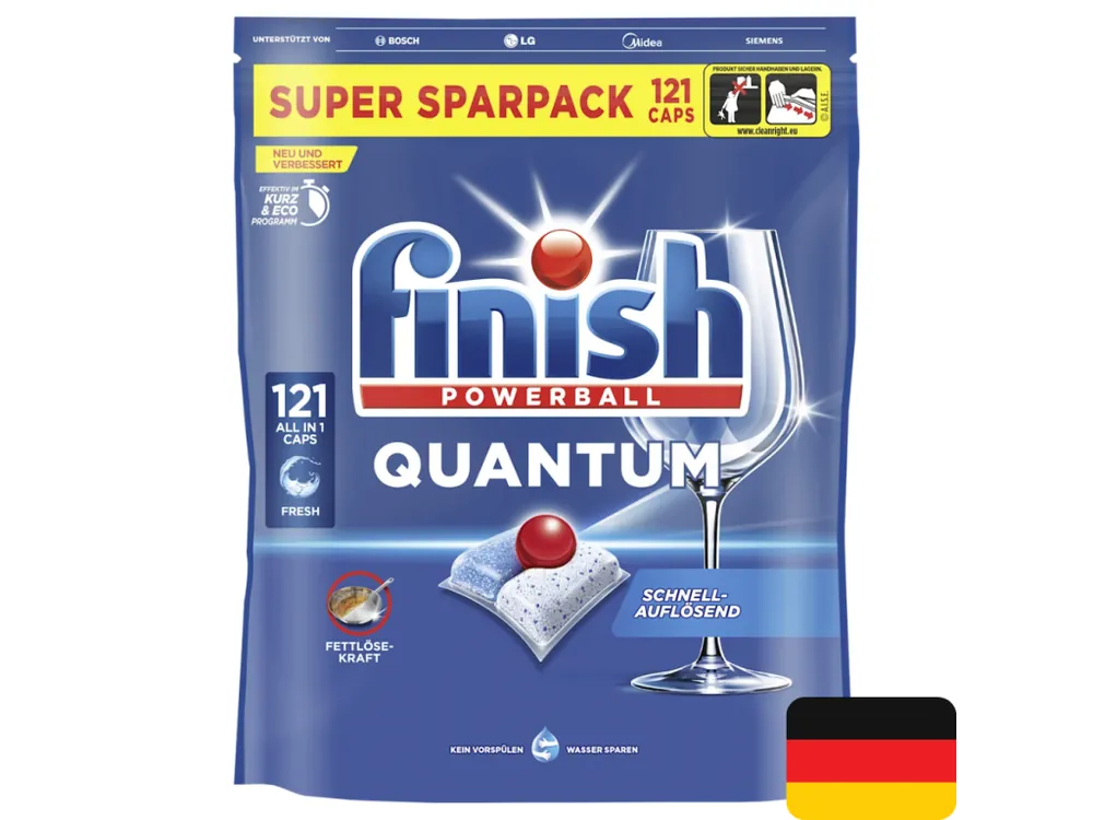 Finish tablety do myčky 121 ks Quantum All in 1 Fresh Autentický