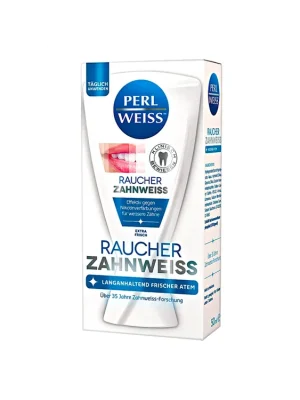Perl Weiss bělící zubní pasta pro kuřáky 50 ml Extra Frisch Nová Kolekce