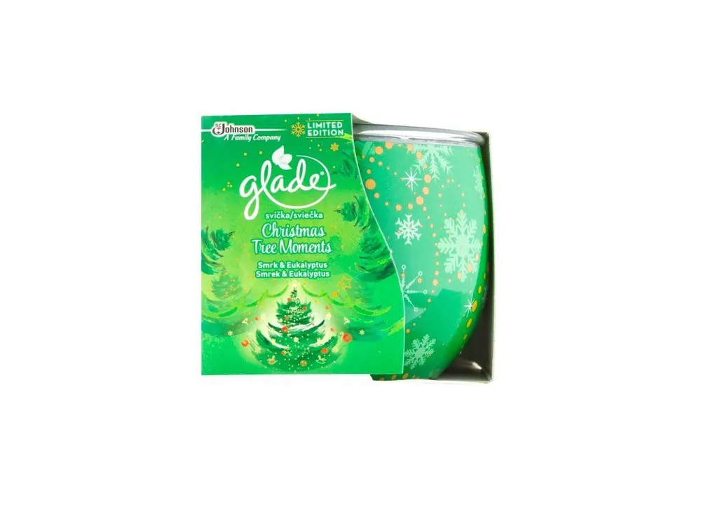 Aktuální Glade svíčka 120 g Christmas Tree Moments