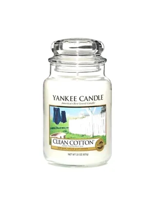 Yankee Candle svíčka 623 g Clean Cotton Víkendová Akce