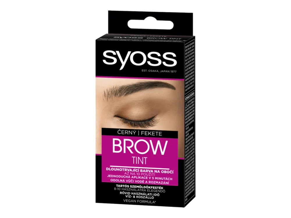 Časově Omezené Syoss barva na obočí černá 17 ml