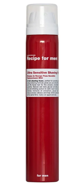 Recipe For Men Ultra Sensitive pěna na holení 100 ml Nejlepší Volba