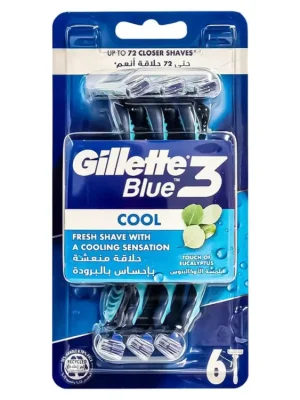 Omezená Nabídka Gillette jednorázové holicí strojky Blue3 Cool 6 ks