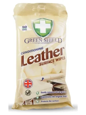 Green Shield čistící ubrousky na kůži 50 ks Leather Jen Po Omezenou Doba