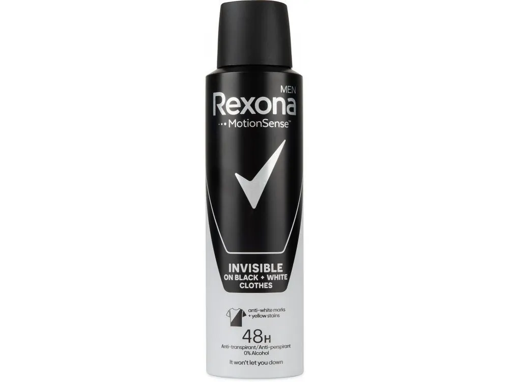 Kup Teď Rexona Men antiperspirant sprej 150 ml Invisible Black + White