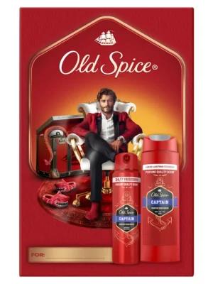 Akční Cena Old Spice dárková sada Captain (sprchový gel 250 ml + deospray 150 ml)