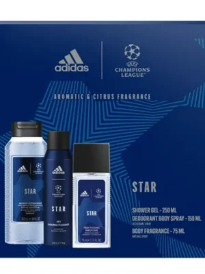 Adidas dárková sada UEFA Star (DNS + deodorant + sprchový gel) Kup Teď
