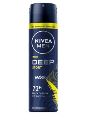 Nivea Men antiperspirant sprej 150 ml Deep Sport Black Carbon Odeslání Ihned