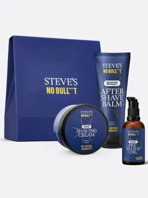 Omezená Nabídka Steves Sandalwood Shaving Trio Box sada na holení