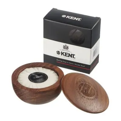 Kent mýdlo na holení s tmavou dřevěnou miskou 120 g Kup Teď