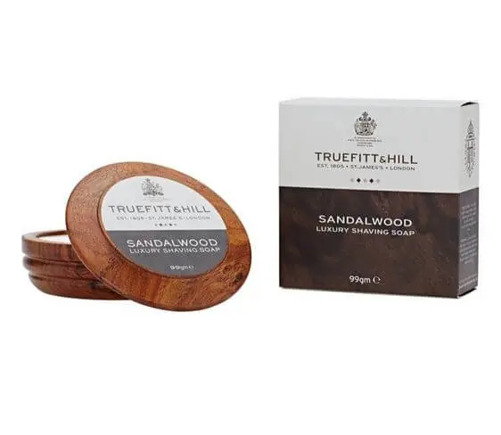 Originální Truefitt and Hill Sandalwood mýdlo na holení v misce