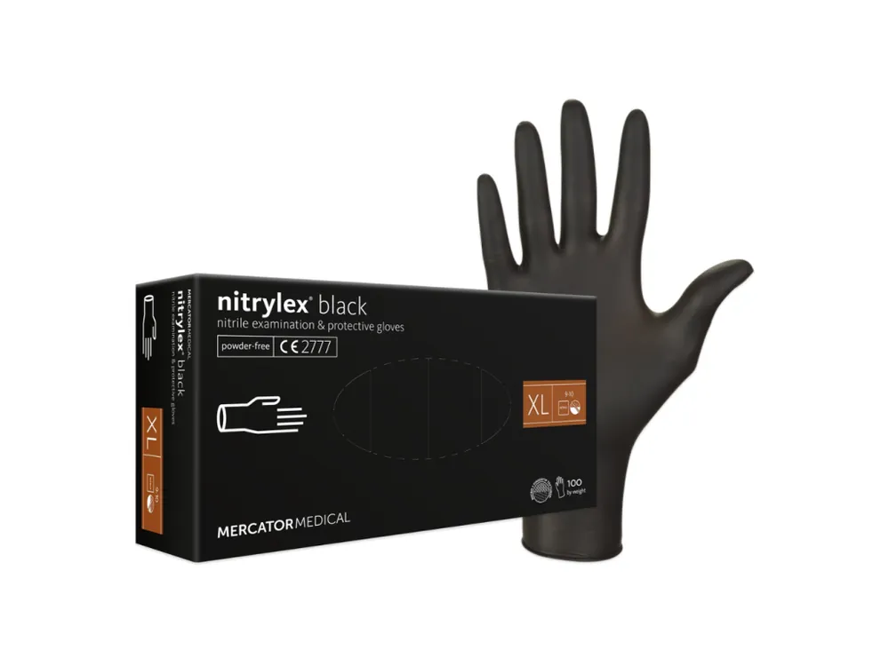 Mercator nitrilové rukavice 100 ks vel. XL černé Cenová Bomba