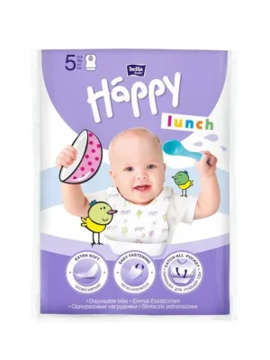 Koupit Online Bella Baby jednorázové bryndáčky 5 ks Happy Lunch