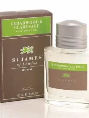 Super Cena St James of London Cedarwood & Clarysage, gel po holení 100 ml