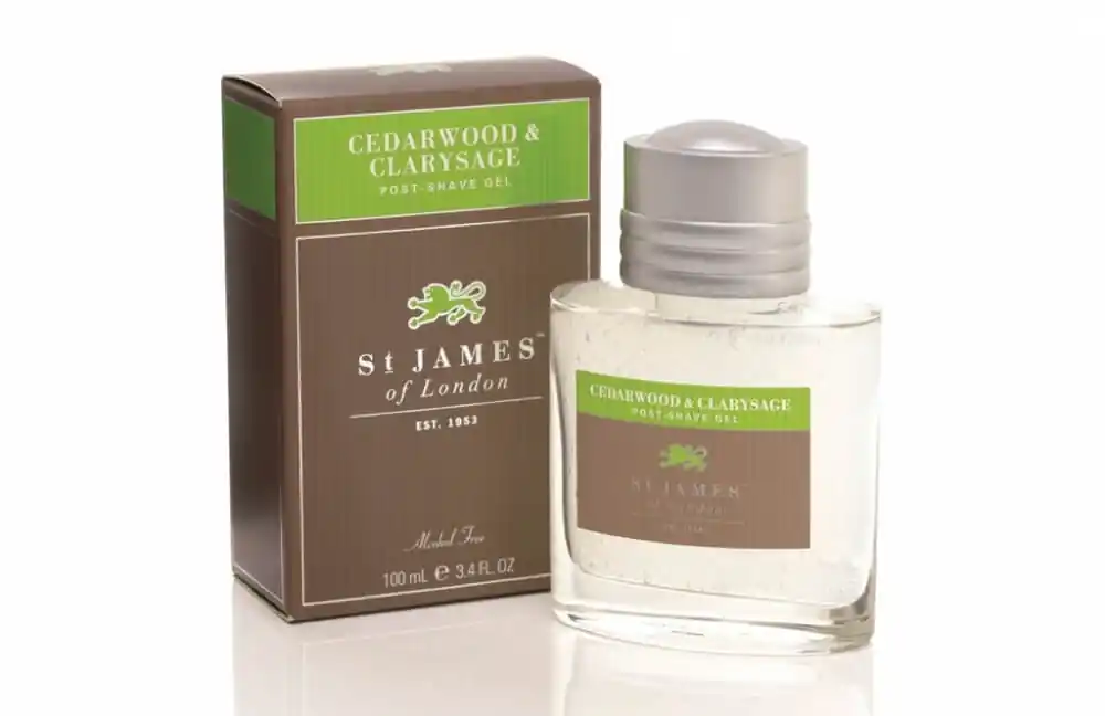 Super Cena St James of London Cedarwood & Clarysage, gel po holení 100 ml