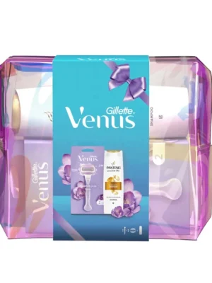 Kup Teď Gillette dárková sada Venus Comfortglide Breeze (strojek + 2 hlavice + šampon 250 ml)