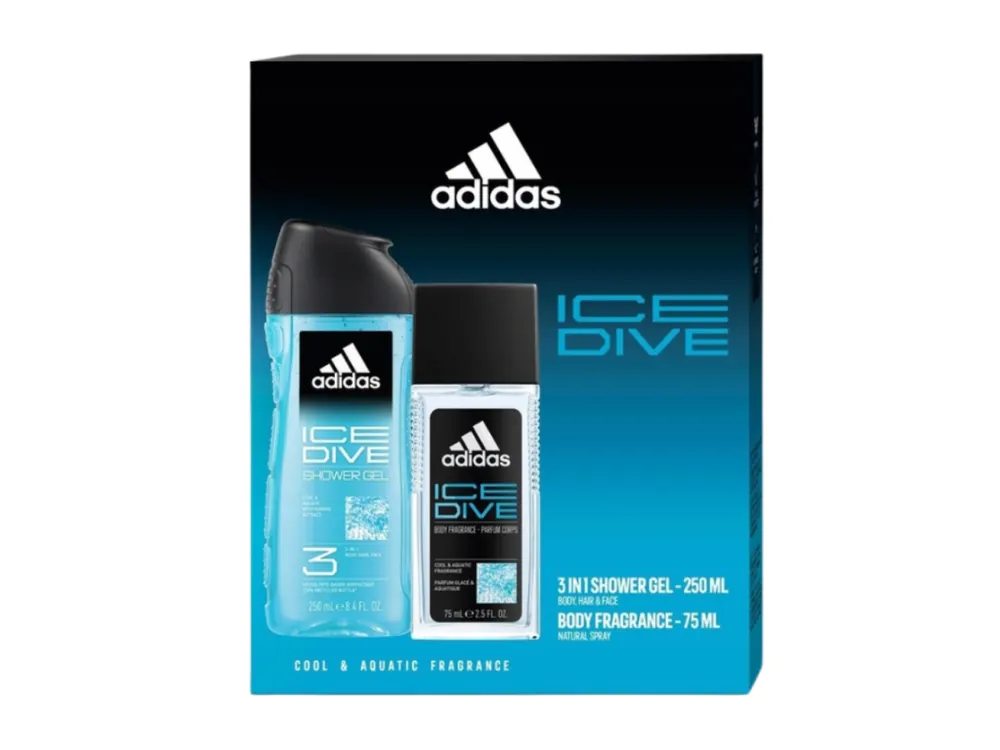 Sleva Adidas dárková sada Ice Dive (DNS 75 ml + sprchový gel 250 ml)