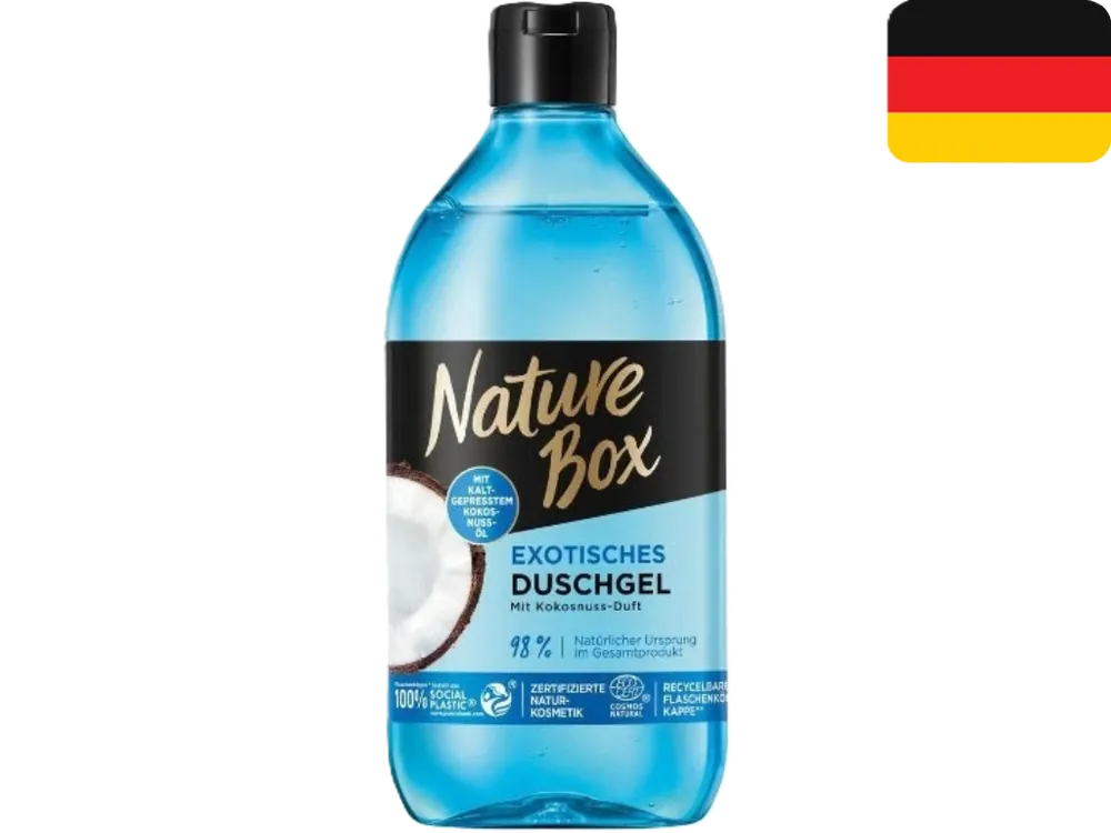 Levný Nature Box sprchový gel 385 ml Kokosový olej