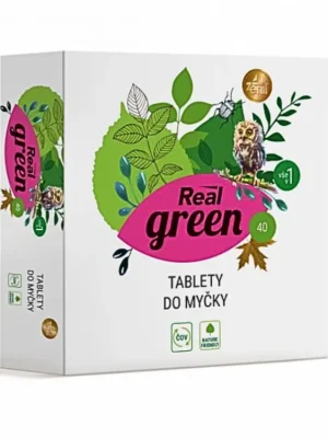 Oblíbený Real Green Clean tablety do myčky 40 ks All in 1
