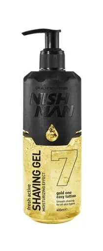 Nishman Gold One transparentní gel na holení 400 ml Výprodej