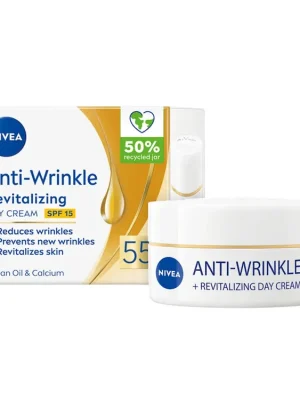 Nivea denní krém 50 ml Obnovující proti vráskám 55+ SPF 15 Ověřený