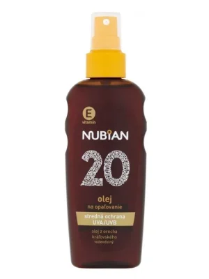 Ověřený Nubian olej na opalování ve spreji 150 ml SPF20