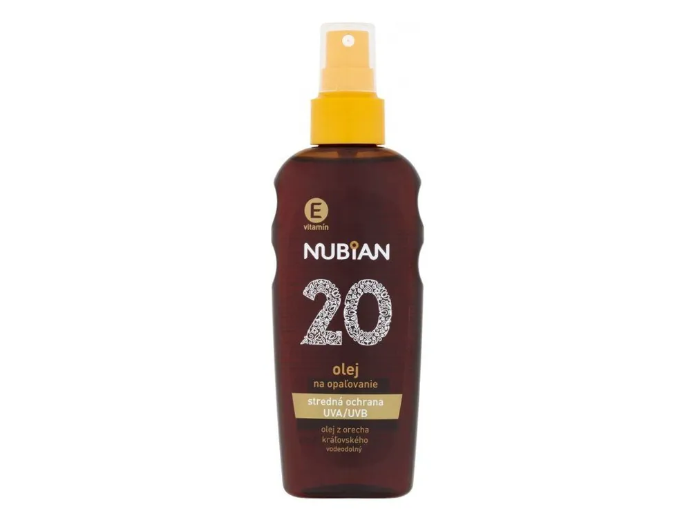 Ověřený Nubian olej na opalování ve spreji 150 ml SPF20