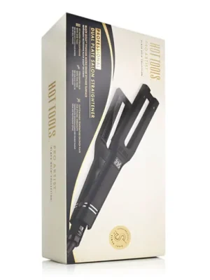 Hot Tools Pro Artist Black Gold Collection Dual Plate Salon Straightener + Exclusive Silk Hair Wrap Super Cena