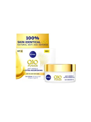 Nivea denní krém 50 ml Q10 Power výživný proti vráskám SPF 15 Cenově Výhodný