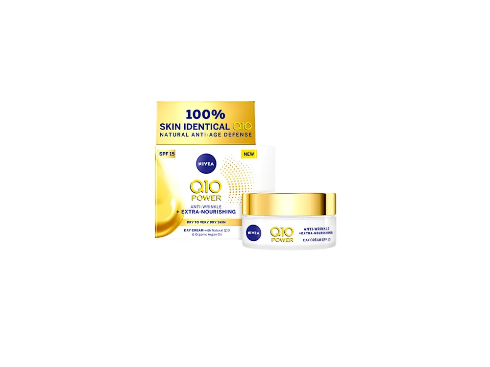 Nivea denní krém 50 ml Q10 Power výživný proti vráskám SPF 15 Cenově Výhodný