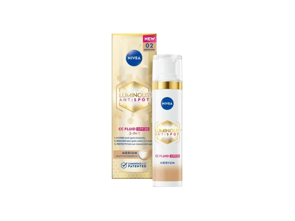 Nivea tónovací CC krém 40 ml Luminous 630° SPF30 střední Odeslání Ihned