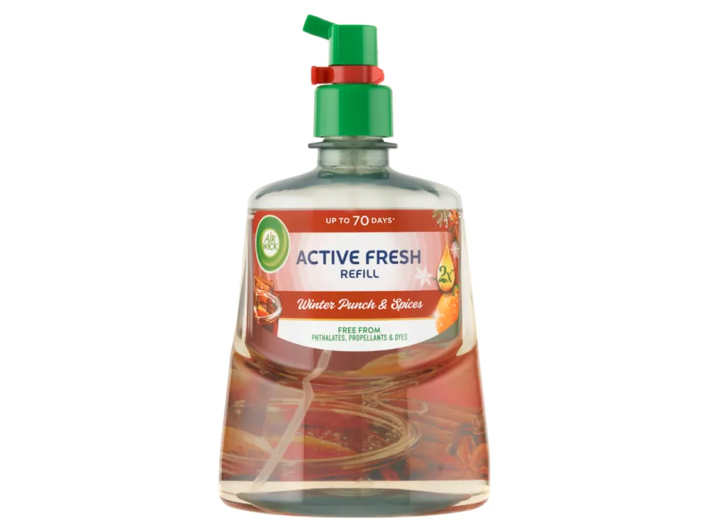 Cenově Výhodný Air Wick Active Fresh náplň 228 ml Winter Punch & Spices