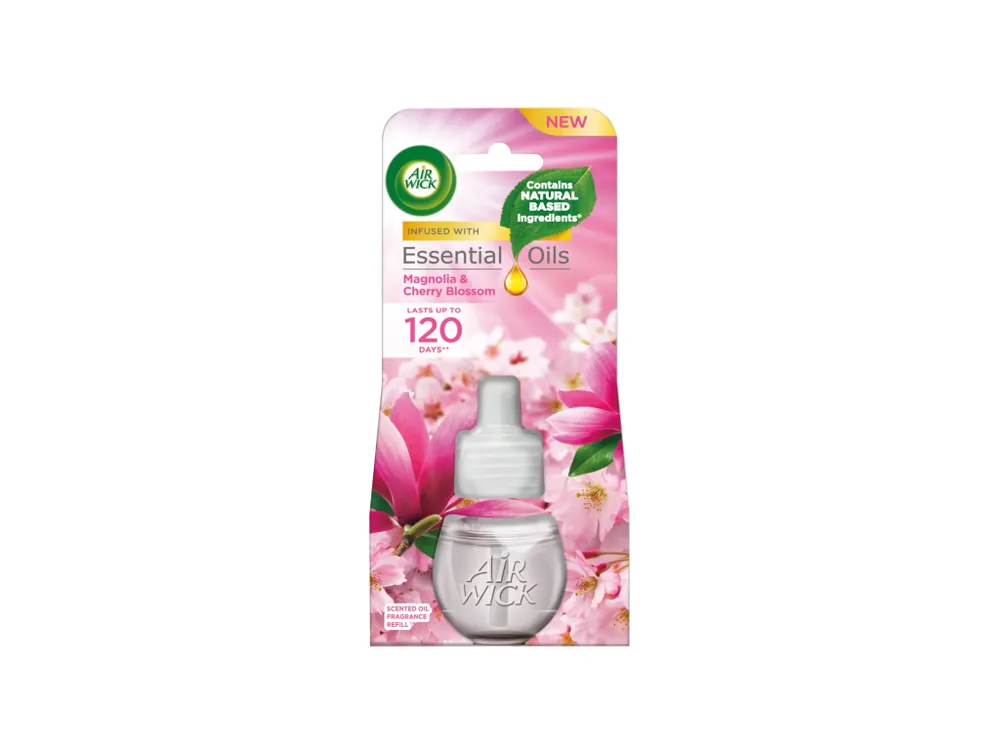 Air Wick Electric náplň 19 ml Essential Oils vůně Magnolie a květy třešní Značkový
